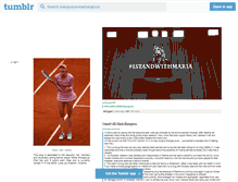 Tablet Screenshot of mariayuryevnasharapova.tumblr.com