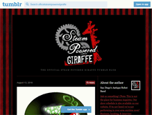 Tablet Screenshot of officialsteampoweredgiraffe.tumblr.com