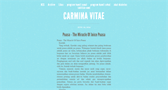 Desktop Screenshot of carmina-vitae.tumblr.com
