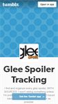 Mobile Screenshot of gleespoilertracking.tumblr.com