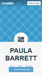 Mobile Screenshot of paulabarrett.tumblr.com