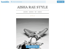 Tablet Screenshot of aisharaestyle.tumblr.com