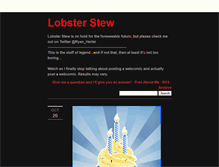 Tablet Screenshot of lobsterstew.tumblr.com