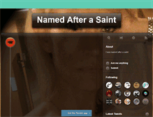 Tablet Screenshot of namedafterasaint.tumblr.com