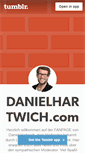 Mobile Screenshot of danielhartwich.tumblr.com