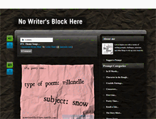 Tablet Screenshot of nowritersblockhere.tumblr.com
