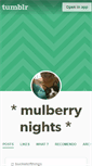 Mobile Screenshot of mulberrynights.tumblr.com