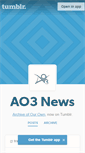 Mobile Screenshot of ao3org.tumblr.com
