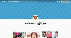 Desktop Screenshot of missmongjihyo.tumblr.com