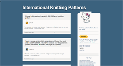 Desktop Screenshot of internationalknittingpatterns.tumblr.com