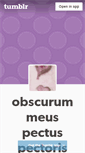 Mobile Screenshot of obscurum-meus-pectus-pectoris.tumblr.com