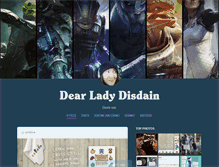 Tablet Screenshot of mydearladydisdain.tumblr.com