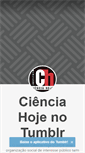 Mobile Screenshot of cienciahoje.tumblr.com