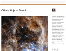 Tablet Screenshot of cienciahoje.tumblr.com