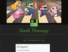 Tablet Screenshot of geektherapy.tumblr.com