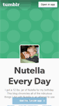 Mobile Screenshot of nutellaalldayeveryday.tumblr.com