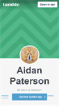 Mobile Screenshot of aidanpaterson.tumblr.com