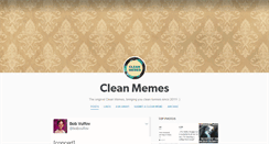 Desktop Screenshot of cleanmemes.tumblr.com