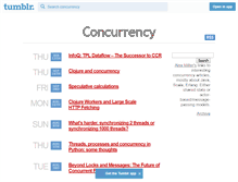 Tablet Screenshot of concurrency.tumblr.com