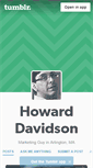 Mobile Screenshot of howarddavidsonma.tumblr.com