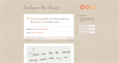 Desktop Screenshot of embracehisgrace.tumblr.com