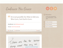Tablet Screenshot of embracehisgrace.tumblr.com