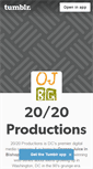 Mobile Screenshot of 2020productions.tumblr.com