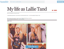 Tablet Screenshot of mylifeaslallie.tumblr.com