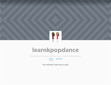 Tablet Screenshot of learnkpopdance.tumblr.com