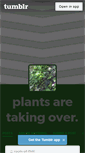 Mobile Screenshot of plantsaretakingover.tumblr.com