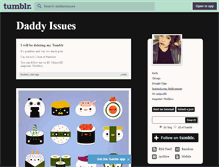 Tablet Screenshot of daddyxissues.tumblr.com