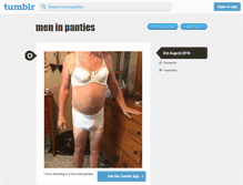 Tablet Screenshot of meninpanties.tumblr.com