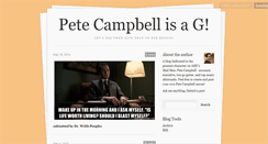 Desktop Screenshot of petecampbell.tumblr.com