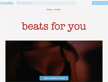 Tablet Screenshot of beatsfor.tumblr.com
