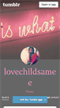 Mobile Screenshot of lovechildsamee.tumblr.com