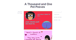 Desktop Screenshot of 1001petpeeves.tumblr.com