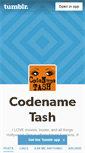 Mobile Screenshot of codenametash.tumblr.com