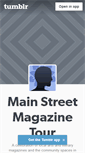 Mobile Screenshot of mainstreetmagazinetour.tumblr.com