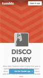 Mobile Screenshot of discodiary.tumblr.com