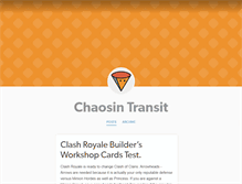 Tablet Screenshot of chaosintransit.tumblr.com