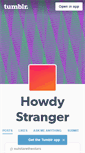 Mobile Screenshot of howdystranger.tumblr.com