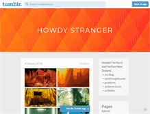 Tablet Screenshot of howdystranger.tumblr.com