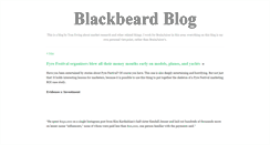 Desktop Screenshot of blackbeardblog.tumblr.com