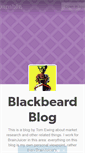 Mobile Screenshot of blackbeardblog.tumblr.com