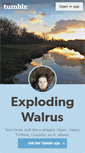 Mobile Screenshot of explodingwalrus.tumblr.com