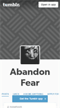 Mobile Screenshot of abandonfear.tumblr.com