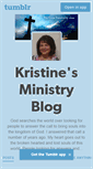 Mobile Screenshot of kristinesministry.tumblr.com