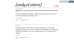 Desktop Screenshot of andyetcetera.tumblr.com