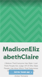 Mobile Screenshot of madisonelizabethclairexoxo.tumblr.com