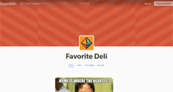 Desktop Screenshot of favoritedeli.tumblr.com